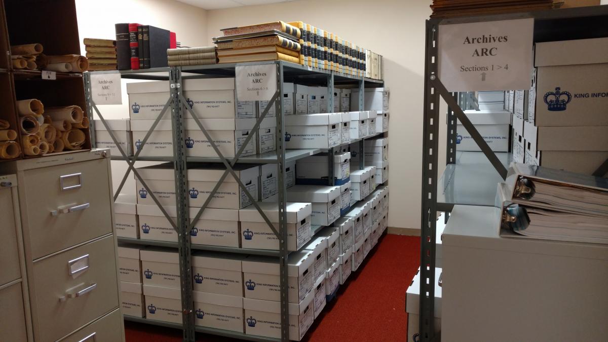 archival room completed