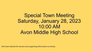 Special town meeting