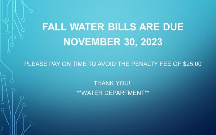 water bills