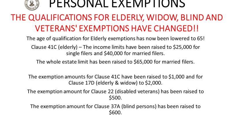 Personal exemptions