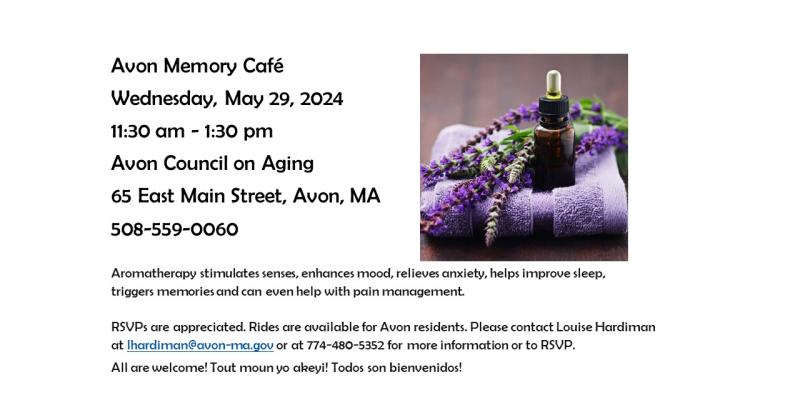 May Memory Cafe at Avon Council on Aging
